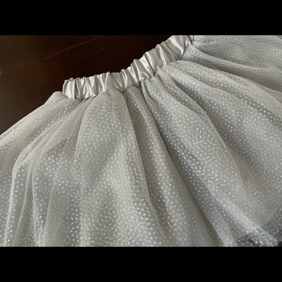 Silver glitter tutu, toddler 1-4y - Picture 2 of 4